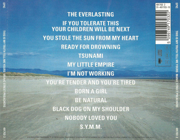 Manic Street Preachers : This Is My Truth Tell Me Yours (CD, Album, Ltd, Emb)