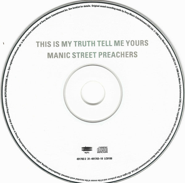 Manic Street Preachers : This Is My Truth Tell Me Yours (CD, Album, Ltd, Emb)