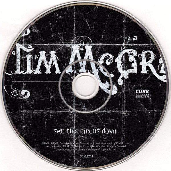 Tim McGraw : Set This Circus Down (CD, Album)