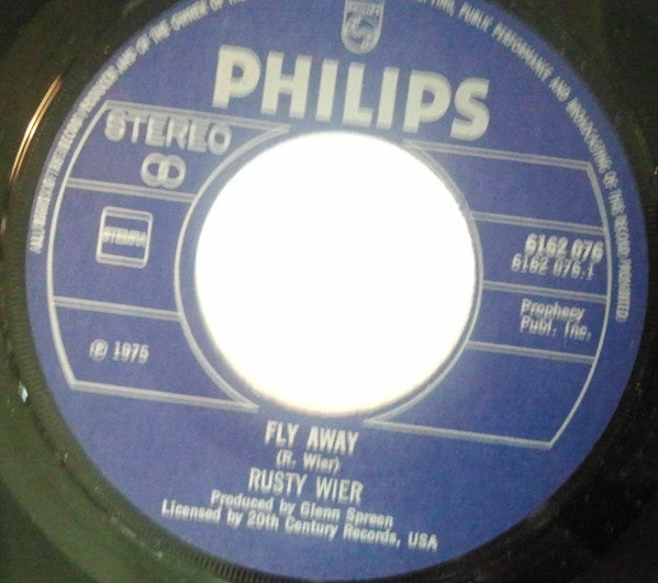 Rusty Wier : Fly Away (7", Single)
