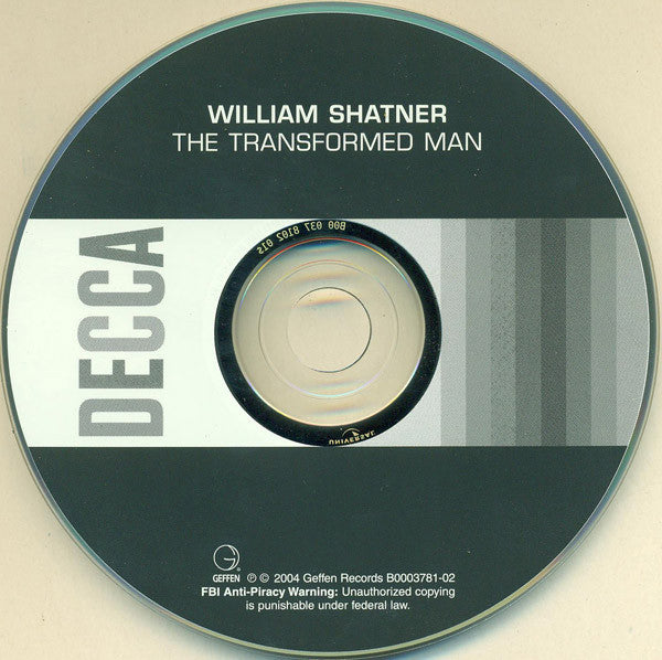 William Shatner : The Transformed Man (CD, Album, RE, RM)