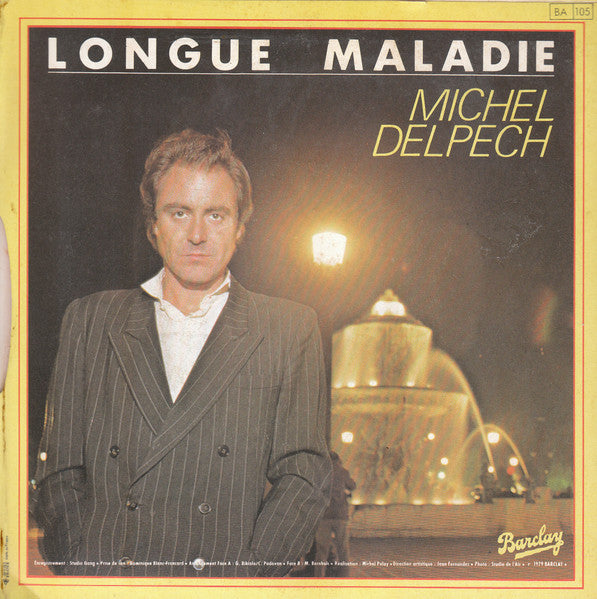 Michel Delpech : Je Cherche Un Endroit (7", Single, Pap)