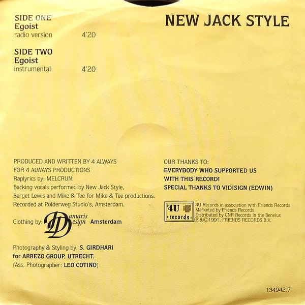 New Jack Style : Egoist (7")