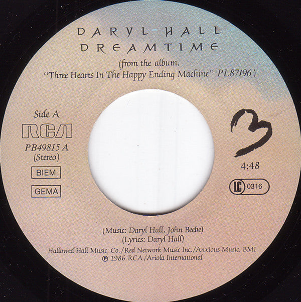 Daryl Hall : Dreamtime (7", Single)