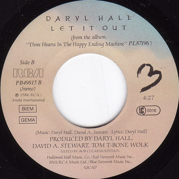 Daryl Hall : Dreamtime (7", Single)