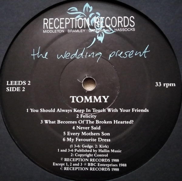 The Wedding Present : Tommy (LP, Comp, Lyn)