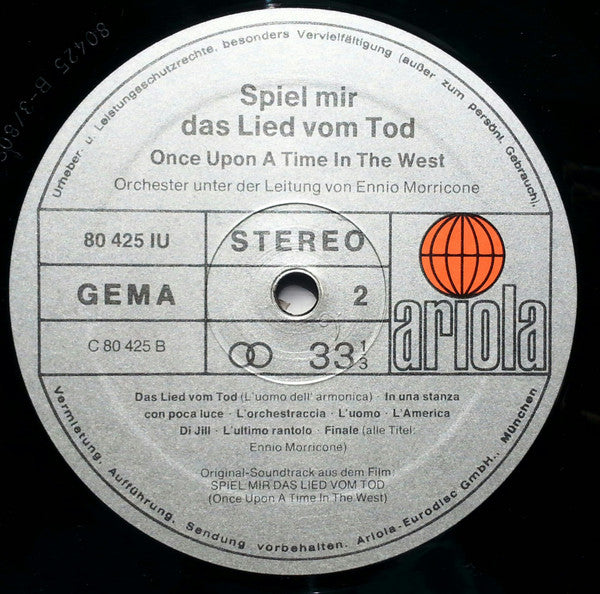 The Ennio Morricone Orchestra : Spiel Mir Das Lied Vom Tod (LP, Album, RE)