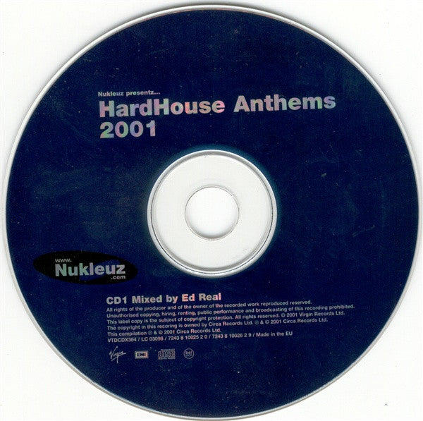 BK & Ed Real : HardHouse Anthems 2001 (2xCD, Mixed)