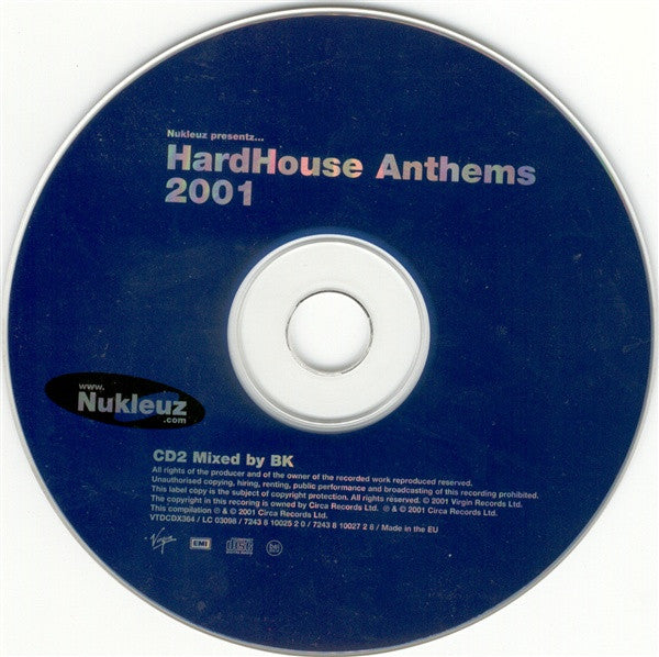 BK & Ed Real : HardHouse Anthems 2001 (2xCD, Mixed)