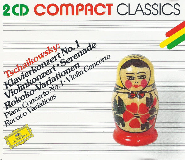Pyotr Ilyich Tchaikovsky, Various : Klavierkonzert No. 1 • Violinkonzert • Serenade • Rokoko-Variationen (2xCD, Comp, RM)