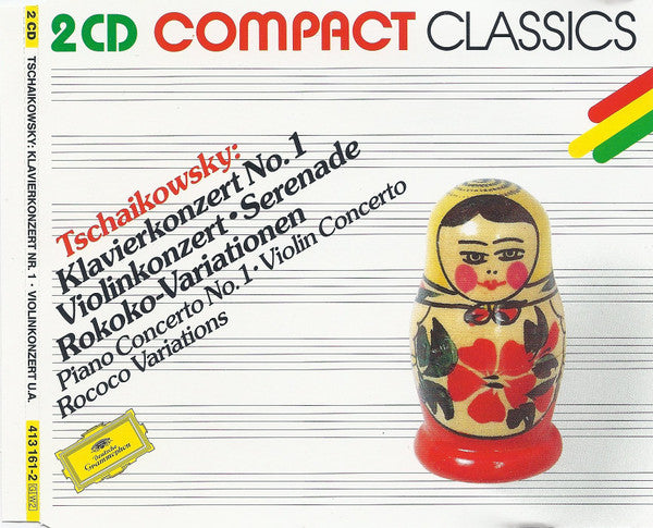 Pyotr Ilyich Tchaikovsky, Various : Klavierkonzert No. 1 • Violinkonzert • Serenade • Rokoko-Variationen (2xCD, Comp, RM)