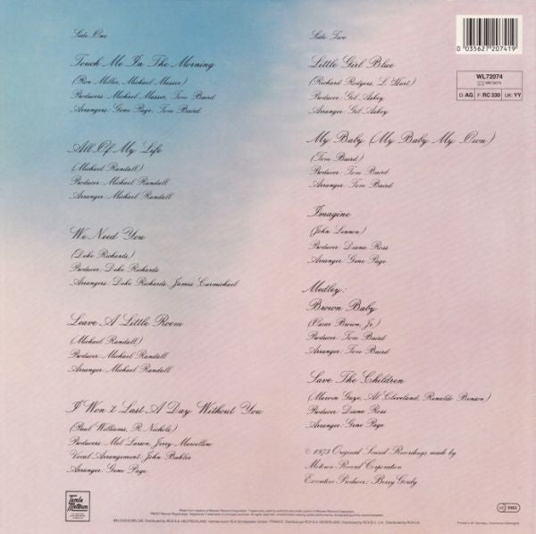 Diana Ross : Touch Me In The Morning (LP, Album, RE)