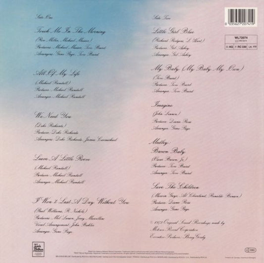 Diana Ross : Touch Me In The Morning (LP, Album, RE)