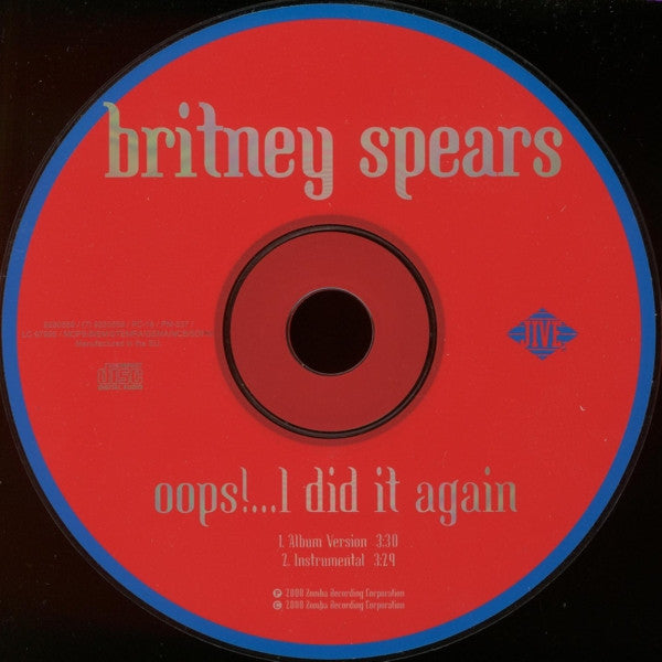 Britney Spears : Oops!...I Did It Again (CD, Single)