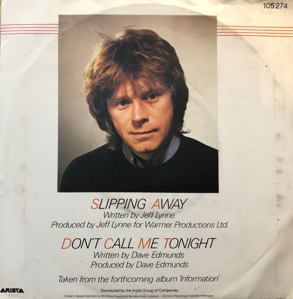 Dave Edmunds : Slipping Away (7", Single)