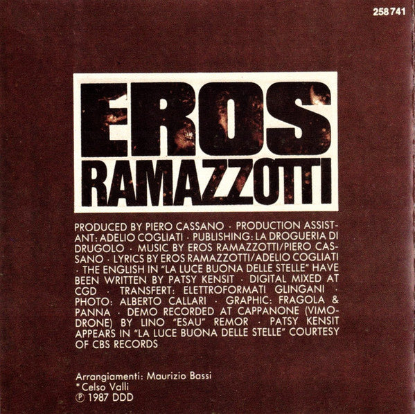 Eros Ramazzotti : In Certi Momenti (CD, Album)