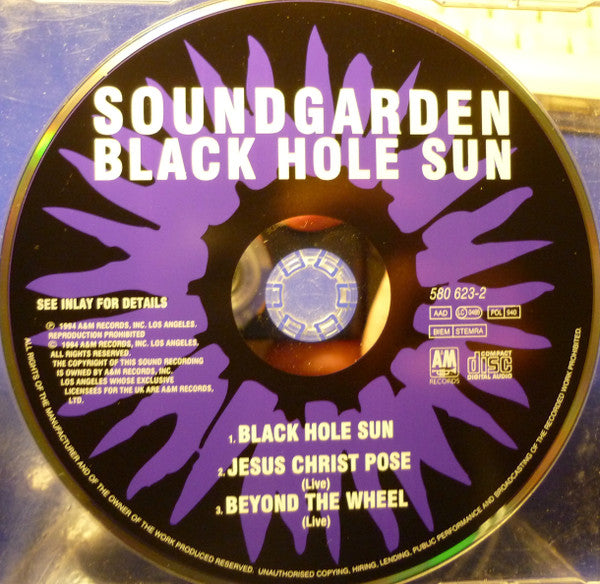 Soundgarden : Black Hole Sun (CD, Single)