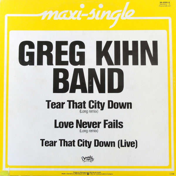 Greg Kihn Band : Tear That City Down (12", Maxi)