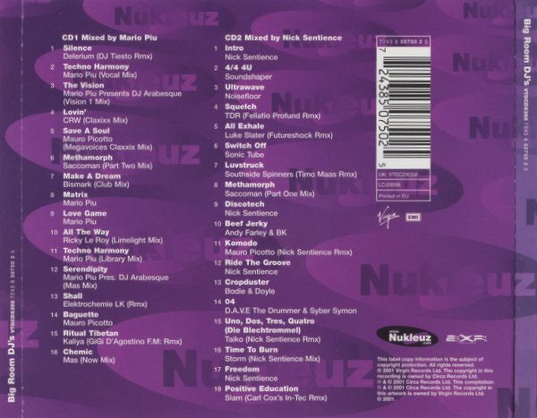 Mario Più & Nick Sentience : Big Room DJs (2xCD, Mixed)