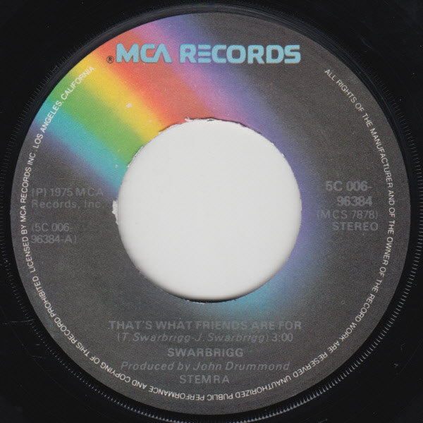 The Swarbriggs : That's What Friends Are For (7", Single)