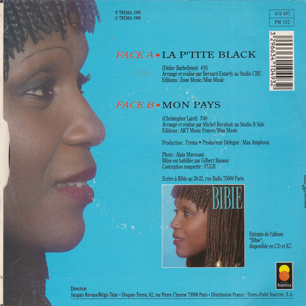 Bibie : La P'tite Black (7", Single)