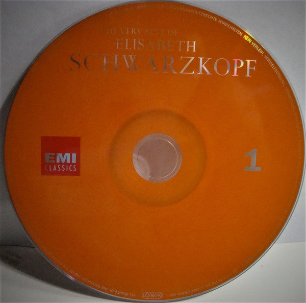 Elisabeth Schwarzkopf : The Very Best Of Elisabeth Schwarzkopf (2xCD, Comp, Mono)