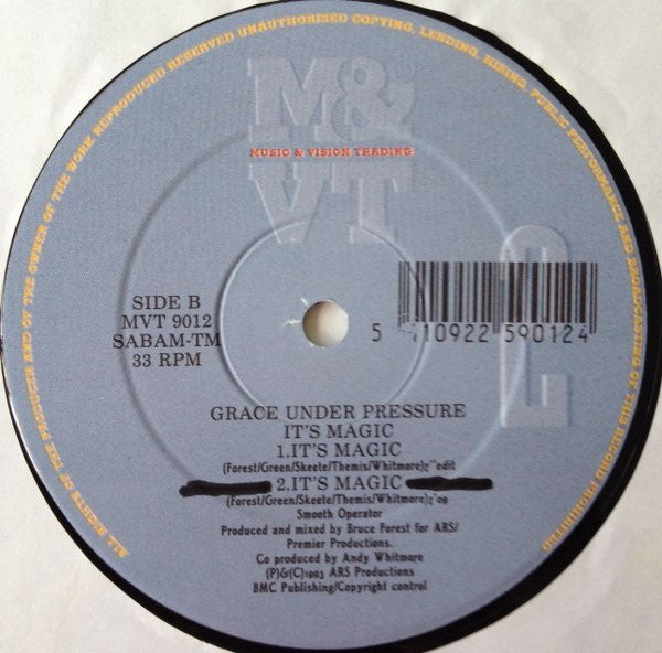 Grace Under Pressure : It's Magic (12")