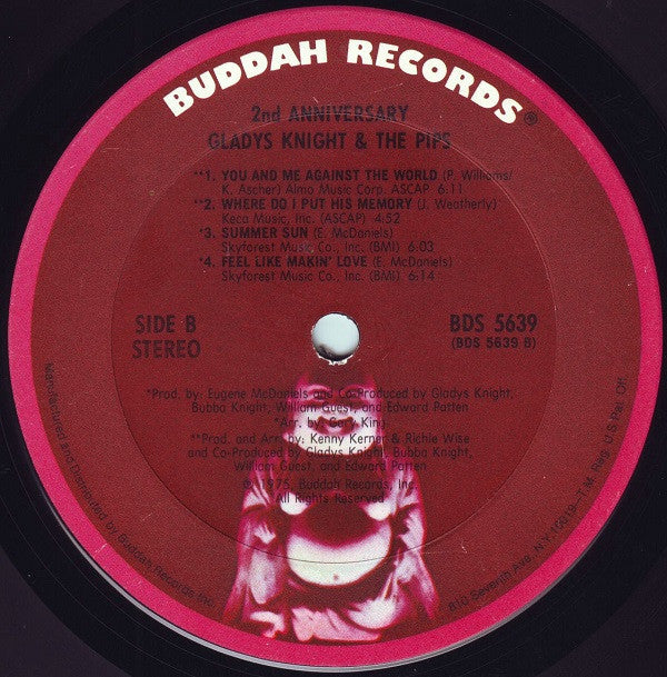 Gladys Knight And The Pips : 2nd Anniversary (LP, Album, Ter)