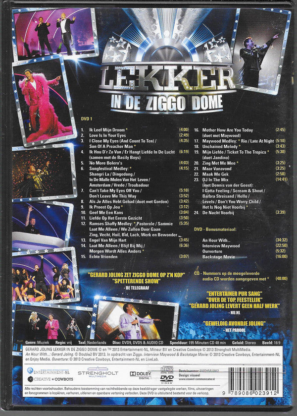 Gerard Joling : Lekker In De Ziggo Dome (2xDVD-V, Multichannel + CD, Album)