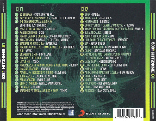 Various : 538 - Hitzone 81 (2xCD, Comp)