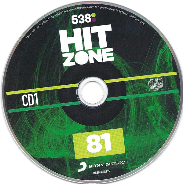 Various : 538 - Hitzone 81 (2xCD, Comp)