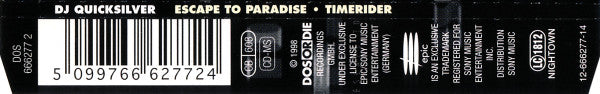 DJ Quicksilver : Escape To Paradise / Timerider (CD, Maxi)