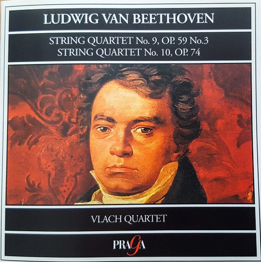 Ludwig van Beethoven, Vlach Quartet : String Quartet No.9, Op.59 No.3; String Quartet No.10 Op.74 (CD, Comp, RE, RM)