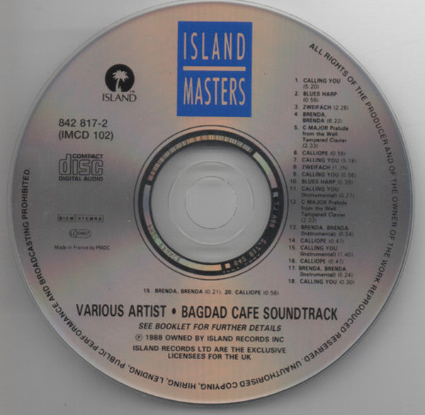 Various : Bagdad Cafe Soundtrack (CD, Album, RE)