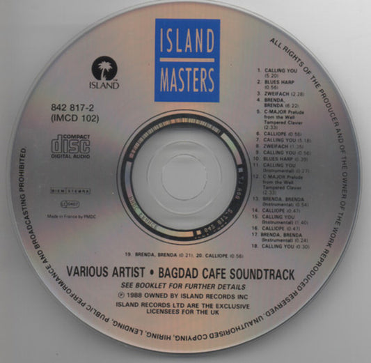 Various : Bagdad Cafe Soundtrack (CD, Album, RE)