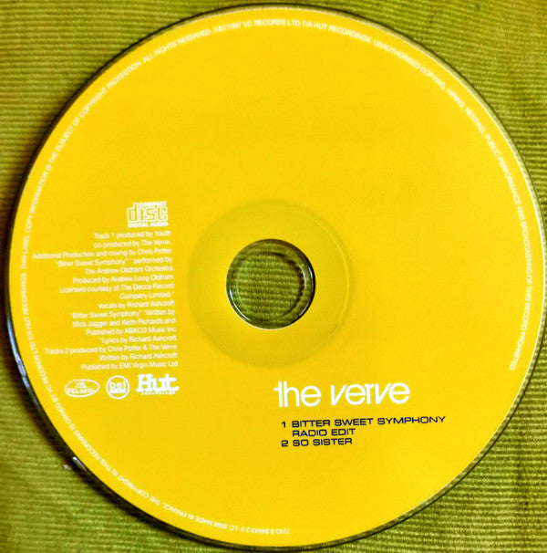 The Verve : Bitter Sweet Symphony (CD, Single, Car)