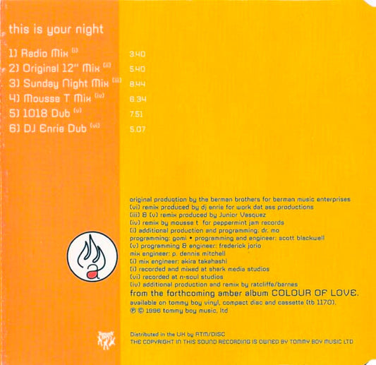 Amber : This Is Your Night (CD, Maxi)