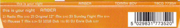 Amber : This Is Your Night (CD, Maxi)