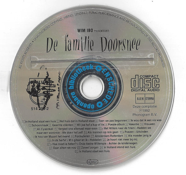 Wim Ibo Presenteert: Familie Doorsnee : De Familie Doorsnee (CD, Comp)