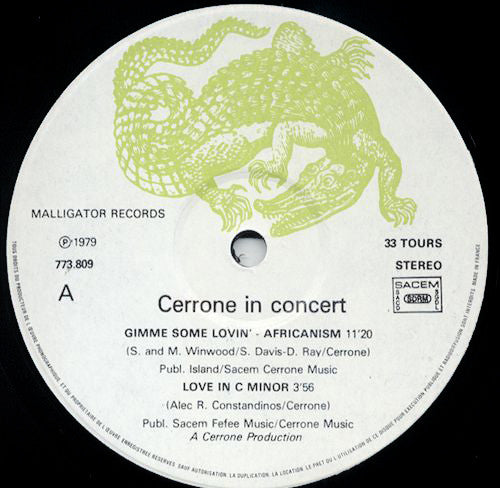 Cerrone : In Concert (2xLP, Album, Gat)