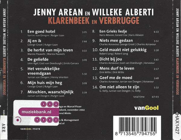 Jenny Arean En Willeke Alberti : Klarenbeek En Verbrugge (CD)