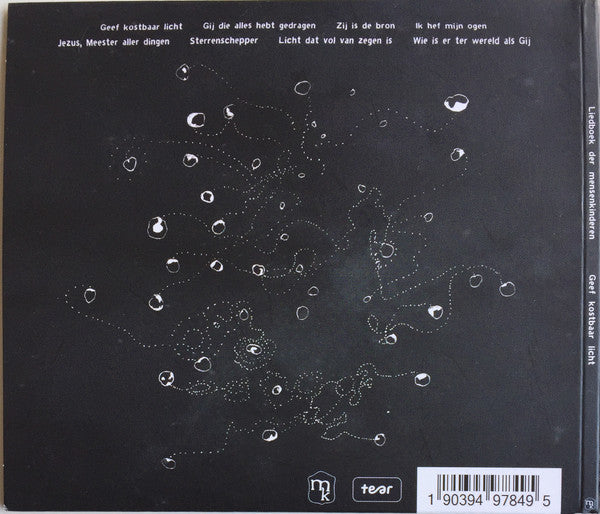 Mensenkinderen : Liedboek Der Mensenkinderen - Geef Kostbaar Licht (CD, Album)