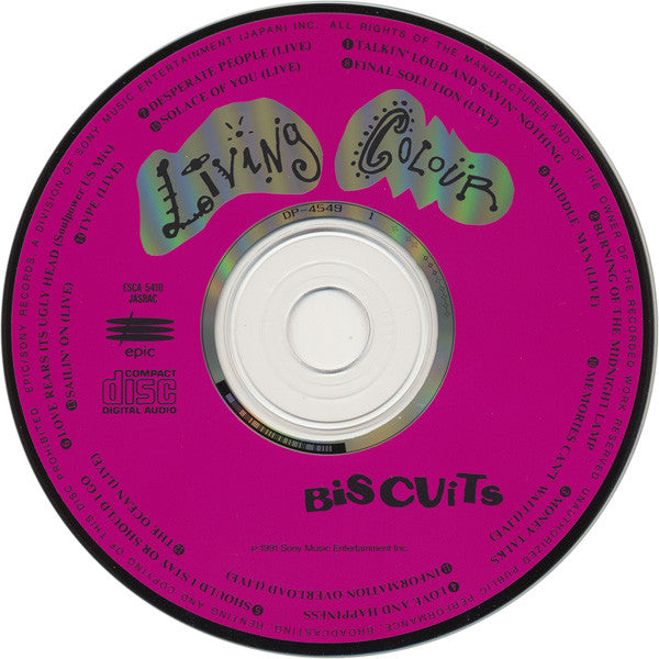 Living Colour : Biscuits (CD, Ful)