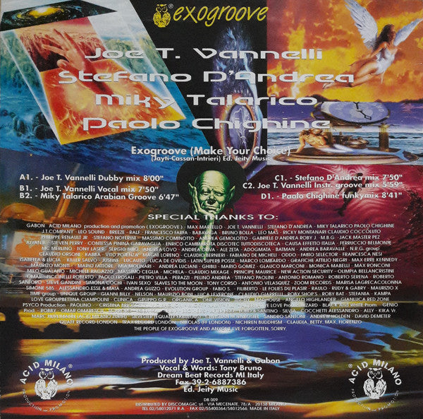 Tony Bruno : Exogroove (2x12")