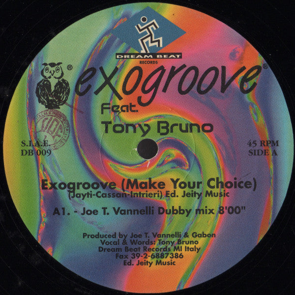 Tony Bruno : Exogroove (2x12")
