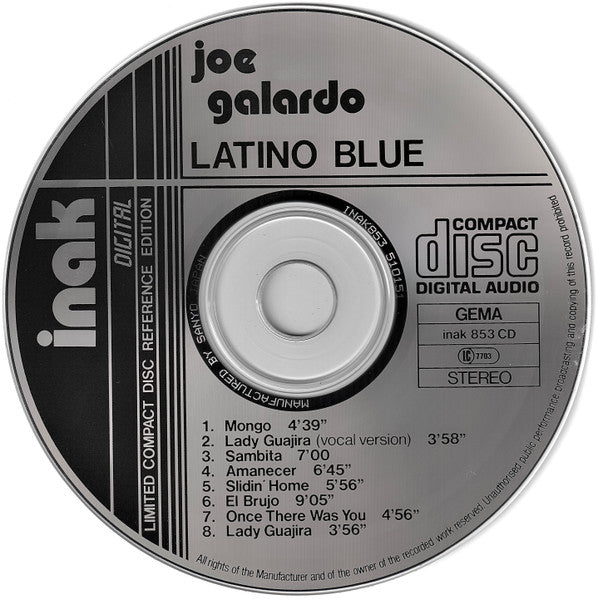 Joe Gallardo : Latino Blue (CD, Album, RE)