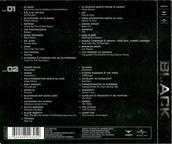 Various : Black (2xCD, Comp, Mixed, Dig)