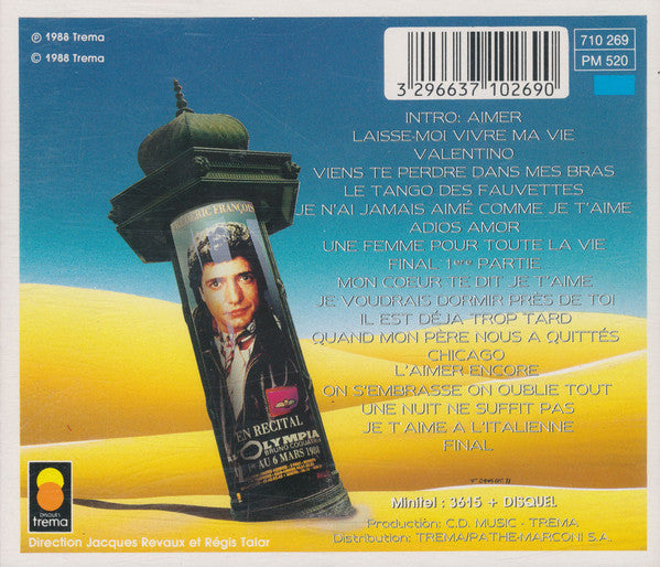 Frédéric François : Enregistrement Public (CD, Album)