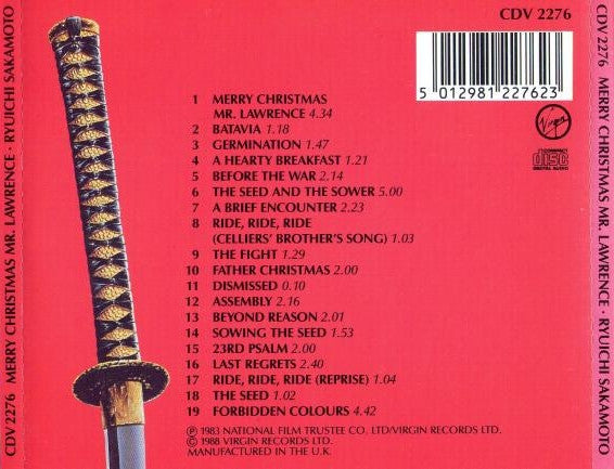 Ryuichi Sakamoto : Merry Christmas Mr. Lawrence (CD, Album, RE)