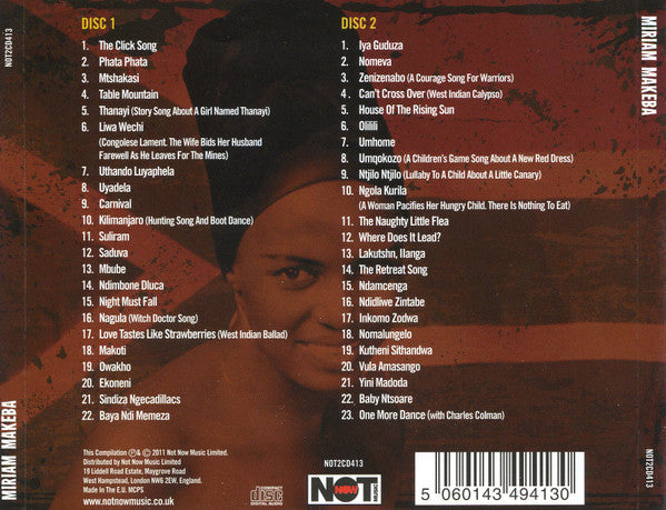 Miriam Makeba : The Sweet Sound Of Africa (2xCD, Comp)